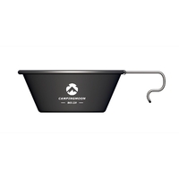 310ml Camping en plein air en acier inoxydable Sierra tasse avec revêtement en titane noir Portable Camping randonnée pique-nique BBQ vaisselle ustensiles de cuisine