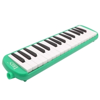 32 Piano Keys Melodica Musical Instrument Education pour les enfants cadeau Débutant enfants avec sac de transport vert