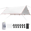 3.2x3m auvent bâche imperméable tente abri pliant camping auvent abri ultra-léger de plage