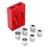 34 Pcs / Set 15 ° Localisateur de trou incliné pour le travail du bois Guide de forage Ouvre-trou Ensemble d