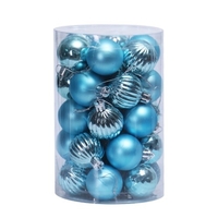 34PCS Boules de Noël Set 4cm Boules décoratives Pendentif de Noël