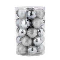 34PCS Boules de Noël Set 4cm Boules décoratives Pendentif de Noël