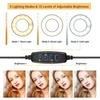 3, 5 pouces Mini LED Ring Light Clip-on Video Conference Light 3 modes d