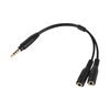 3.5mm Adaptateur Microphone Câble Audio Stereo Mic Convertisseur Cordon Deux 3-Pole TRS Femelle à Un 4-Pole TRRS Male Plug pour iPad iPhone Samsung Huawei Smartphone