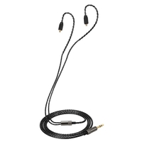 3.5mm Câbles Écouteurs Câble Remplacement détachable Cordon casque MMCX Connecteur pour Shure SE215 SE315 SE425 SE535 SE846 UE900 Casque Noir