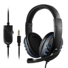 3.5mm Filaire Gaming Headphones Over Ear Jeu Casque Annulation De Bruit Écouteur avec Microphone Contrôle Du Volume pour PC Ordinateur Portable Smart Phone