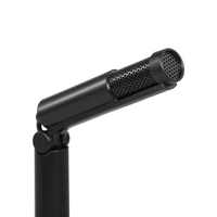 3.5mm Microphone De Bureau Portable Condensateur Microphone Conférence Vidéo Chat Enregistrement Microphone pour PC Ordinateur Portable Noir