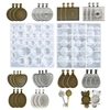 35PCS Crystal Glue Silicone E-arrings P-endant J-ewelry Moule avec plateau