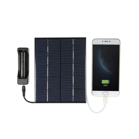 3.5W 5V Polycrystalline Silicon Solar Panel Cellule solaire pour chargeur USB Port USB 18650 Charge