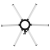 36 Inch Foldable LED Video Light 6 Tubes Photography Fill Light 120W 3200K-5600K Bi-color Temperature Dimmable CRI 95+ with Flexible Phone Holder for Live Streaming Vlogging Wedding Portrait Product Photography