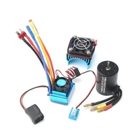 3650 moteur sans brosse 3100KV avec 80A sans brosse ESC dissipateur thermique pour 1/8 1/10 RC voiture RC bateau partie