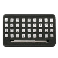 36Pcs Alphabet Letter Number Steel Punch Stamps Set
