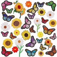 36PCS fer sur autocollants coudre sur autocollants