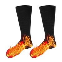 3.7 V chaussettes chauffantes chauffe-pieds chaussettes chauffantes électriques batterie lavable chaussettes chauffantes pour ski d