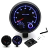3, 75 pouces Car Universal Black Tachymètre Jauge Bleu Inter Shift light 0-8000 RPM