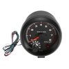 3.75 "Voiture Universel Noir Tachymètre Jauge Blanc Inter Shift Lumière 0-8000 RPM