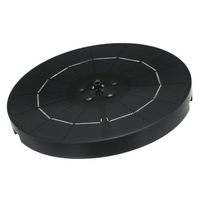 3.8W grand diamètre 190MM pompe à eau fontaine solaire avec nuit colorée respiration lumière 6 buses jardin paysage 1800mAh batterie