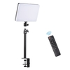 38W RGB Video Light Photographie Light avec C-Clamp Stand Bi-Color Temperature 3200-5500K Dimmable Brightness CRI 95 Ball Head Remote Control for Gaming Video Recording Video Conference Diffusion en direct