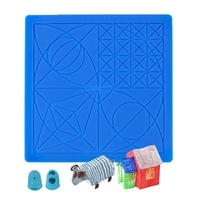 3D impression stylo tapis de qualité alimentaire silicone Pad multi-usages souple Silicone 3D dessin modèles copie conseil avec 2pcs Fingerstalls