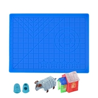 3D impression stylo tapis de qualité alimentaire silicone Pad multi-usages souple Silicone 3D dessin modèles copie conseil avec 2pcs Fingerstalls