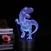 3D Led Night Light Illusion Lampe Motif De Dinosaure Couleur Changement Lumières Table De Chevet Lampe de Bureau avec Toucher & Télécommande pour Enfants Cadeaux Décoration de La Maison