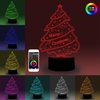 3D Smart Night Light Backboard Illusion LED Lampe 7 Couleurs Réglage de la luminosité Dimmable Contrôle APP