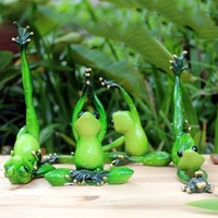 3D état créatif drôle drôle décoration ornement vert figurine