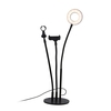 3in1 9 cm LED anneau vidéo de bureau lampe de remplissage de lumière téléphone support de microphone lampe selfie avec base de poids prise USB pour YouTube Tik Tok streaming en direct