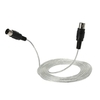 3m / 10ft MIDI Extension Cable 5 Pin Plug mâle à mâle Argent Connecteur pour périphériques MIDI