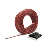 φ3mm 12K 33Ω fil chauffant en fibre de carbone 200℃ câble chauffant au sol chaud en caoutchouc de silicium infrarouge lointain à haute température