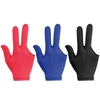 3pcs / 6pcs 3-finger Cue gants élastiques piscine ouverte gants pour les mains gauches et droites