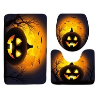 3pcs / set décor de salle de bain de style halloween