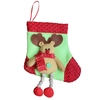 3pcs / set Noël Suspension Bas Noël Santa Snowman Cadeaux De Rennes Bonbons Noël Decoartions Ornements