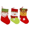 3pcs / set Noël Suspension Bas Noël Santa Snowman Cadeaux De Rennes Bonbons Noël Decoartions Ornements