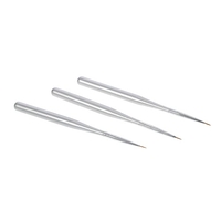 3pcs / set professionnel acrylique Nail Art Brosse de pinceaux d