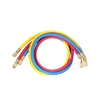 3pcs 1/4 "SAE Universel R12 R22 R502 Ensembles de Jauge Manifold Trois-couleur Tuyaux De Charge Pour HVAC Conditionnement D