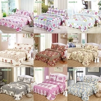 3pcs Bedding Set 230 * 230 CM Fleur Floral imprimé motif Polyester Fibre Patchwork Quilt couette oreiller cas literie maison,  linge