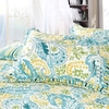 3pcs Bedding Set 230 * 230 CM imprimés fleuris plante modèle Polyester Fibre Patchwork Quilt couette oreiller cas literie maison,  linge de corde