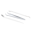 3pcs en acier inoxydable outils dentaires Kit double tête outil dentaire dents grattoir dentaire ensemble de sonde pour un usage personnel et professionnel