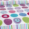 3pcs ensemble de literie 230 * 230 CM vérifié rond imprimé motif Polyester Fibre Patchwork Quilt couette oreiller cas literie maison,  linge de