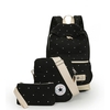 3pcs femmes coréennes réglées toile adolescent étudiant avec sac d