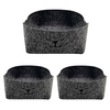 3PCS feutre boîte de rangement clé petit panier de rangement