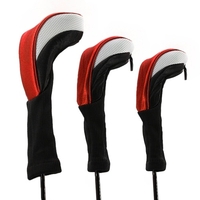 3pcs Golf Head Covers Driver Fairway Woods Headcovers Accessoires De Golf