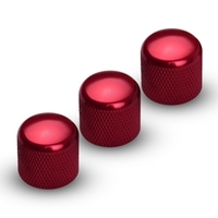 3pcs pièces de rechange guitare basse ton bouton de contrôle du volume ton rouge