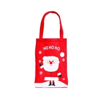 3pcs sacs-cadeaux de Noël avec poignées sacs d