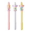 3pcs stylos à gel de décompression mignons 0.38mm stylo à encre noire stylos anti-stress amusants Rotation supérieure écriture lisse pour bureau école enfants étudiants fournitures stationnaires