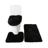 3PCS tapis de bain toilette couvercle couverture en forme de U tapis antidérapant doux tapis de sol absorbant l