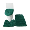 3PCS tapis de bain toilette couvercle couverture en forme de U tapis antidérapant doux tapis de sol absorbant l