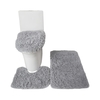 3PCS tapis de bain toilette couvercle couverture en forme de U tapis antidérapant doux tapis de sol absorbant l