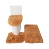 3PCS tapis de bain toilette couvercle couverture en forme de U tapis antidérapant doux tapis de sol absorbant l